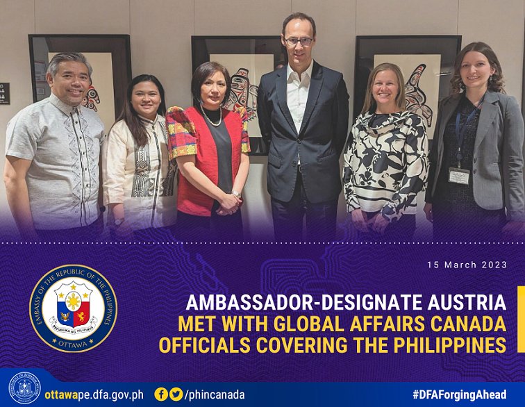 PR 27 2023 Ambassador Desigante Austria Met with GAC Officials Covering PH