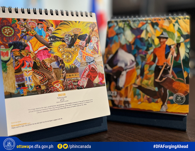 PR 3 2023 Filipino Honorary Consul in Regina Featured in 2023 DFA Desk Calendar