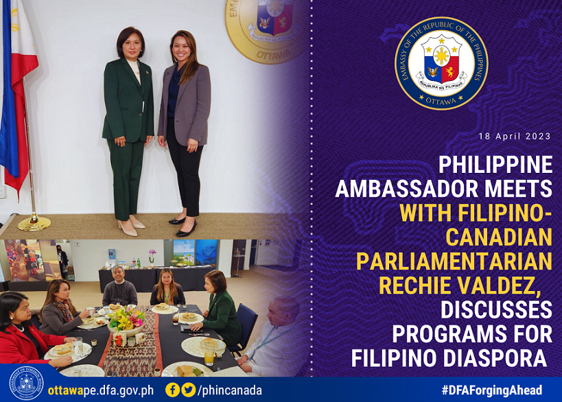 PR 41 2023 Ph Amb Meets with Filipino Can MP Rechie Valdez