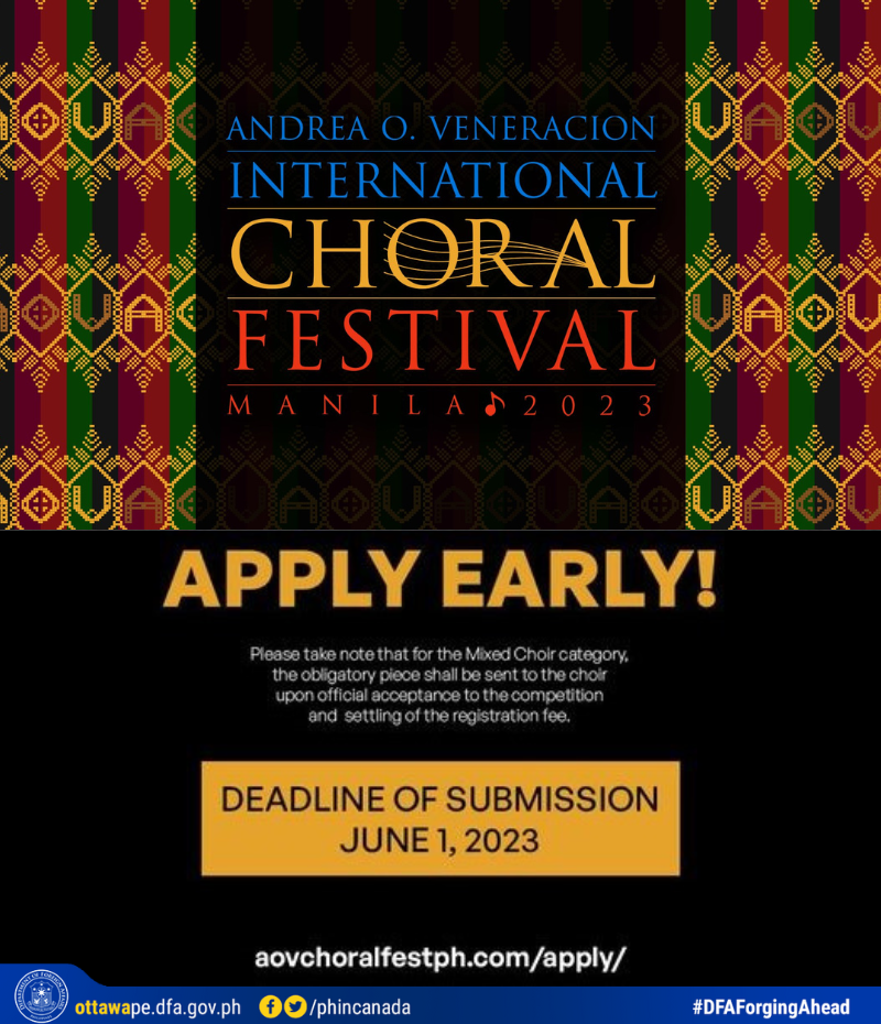 PR 44 2023 5th Andrea O. Veneracion International Chorale Festival Manila 2023