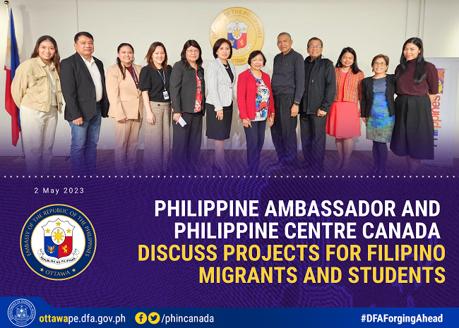 PR 46 2023 Philippine Ambassador Meets Philippine Centre Canada