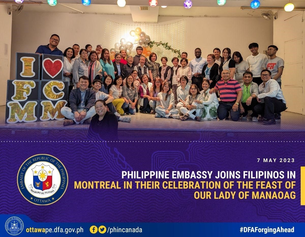 PR 51 2023 PH Embassy Joins Filipinos in Montreal in Celebrating the Feast of Our Lady of Manaoag