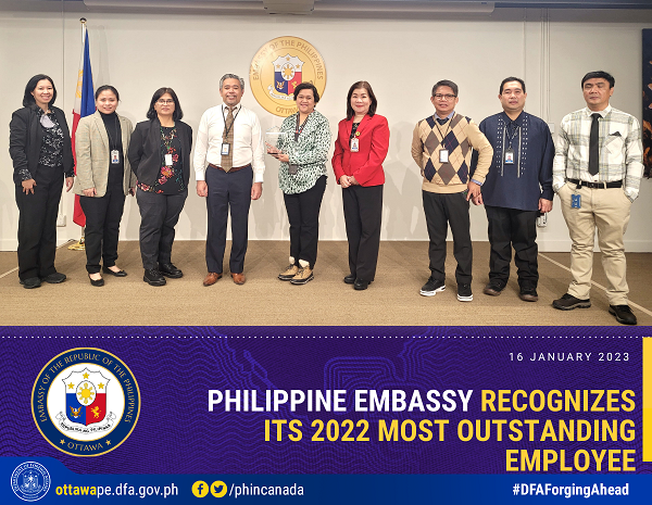 PR 7 2023 rev Embassy Recognizes Its 2022s Most Outstanding Employee