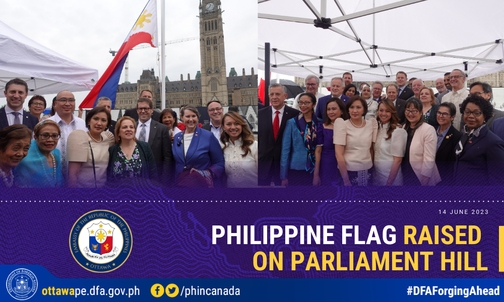 PR 80 2023 Philippine Flag Raised on Parliament Hill