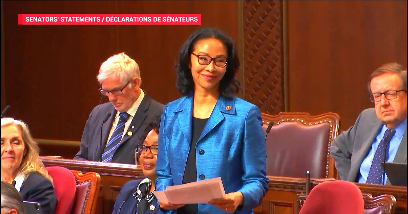 PR 82 2023 Filipino Canadian Senator Honors Filipino Contributions Before the Senate of Canada