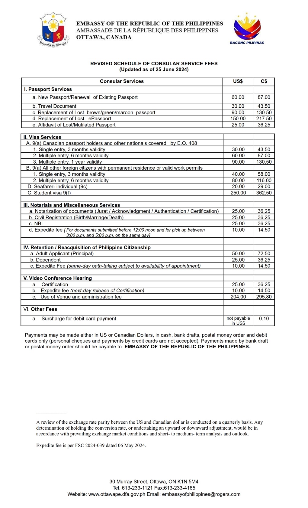 RGO REVISED SCHEDULE OF CONSULAR FEES 25JUNE2024 001