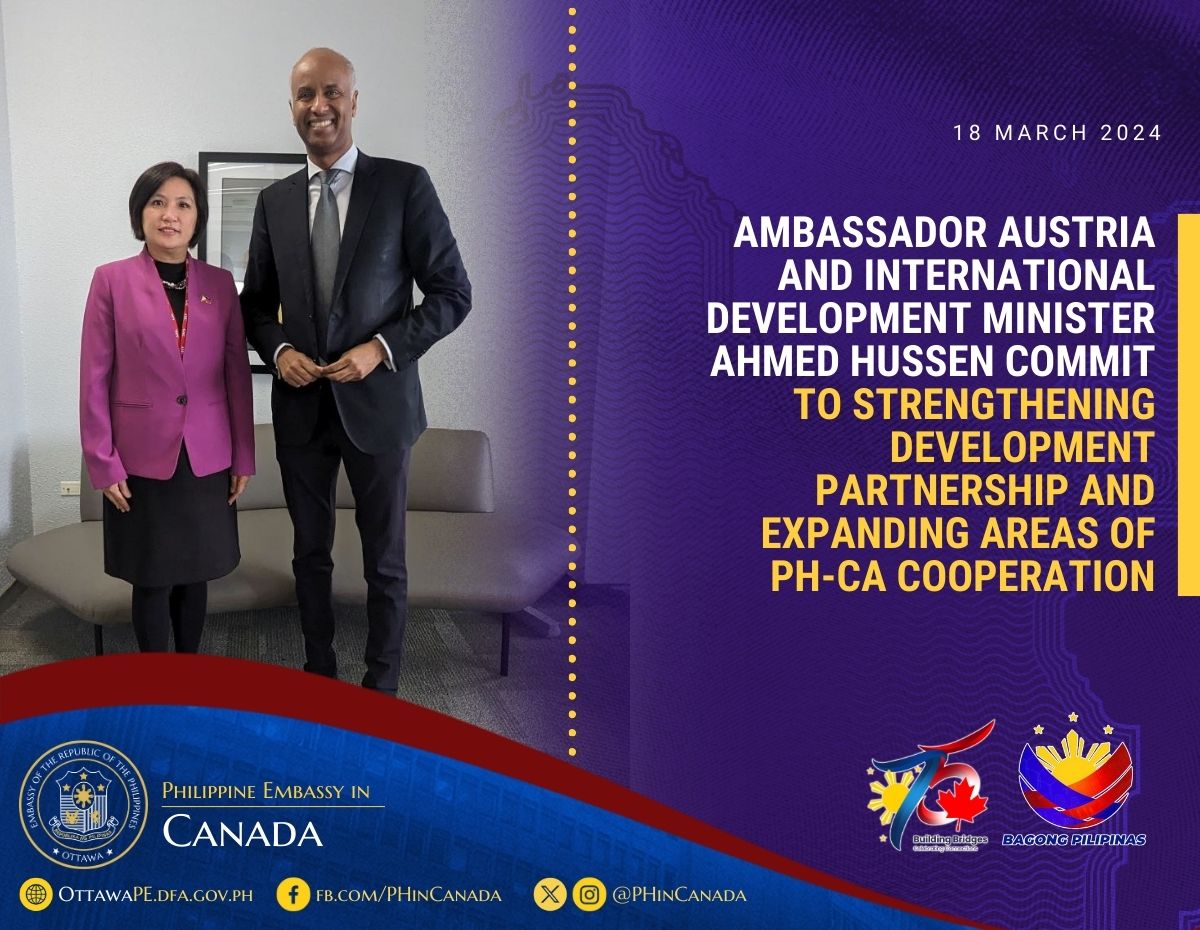 PR 39 2024 Meeting with International Development Minister Ahmed Hussen 18 March 2024