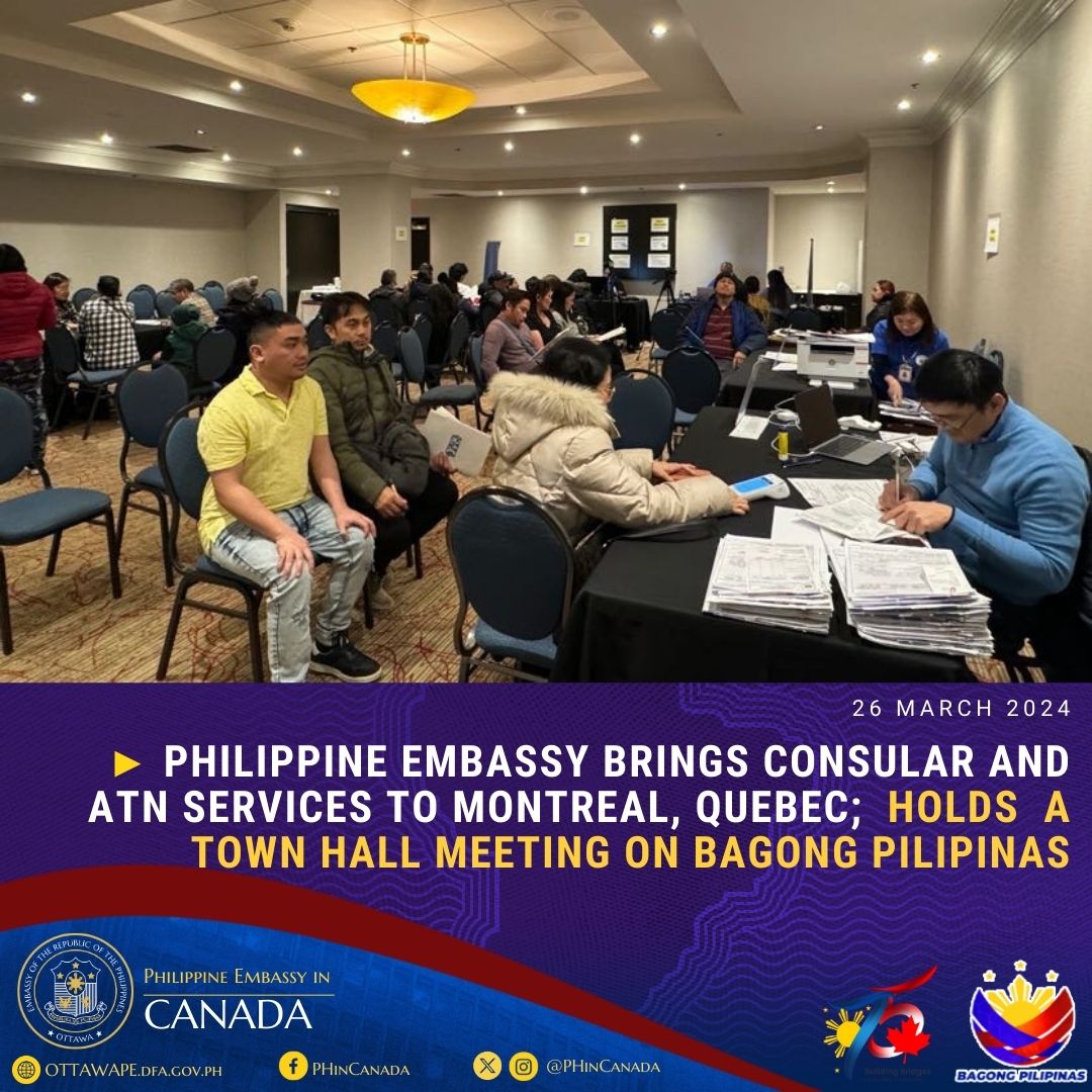 PR 47 2024 ATN Services and Town Hall Meeting on Bagong Pilipinas in Montreal