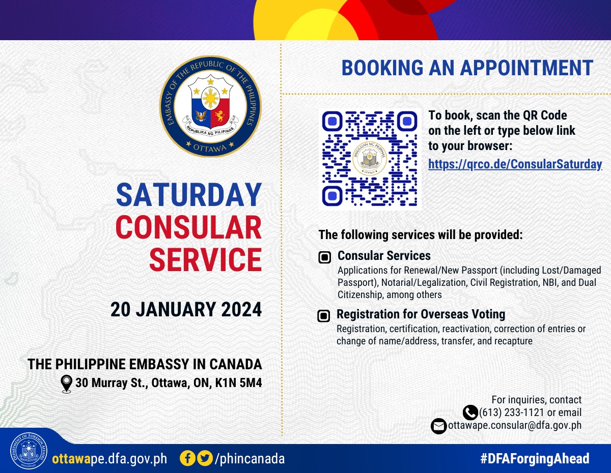 PR 5 2024 Saturday Consular Service 20 Jan 2024