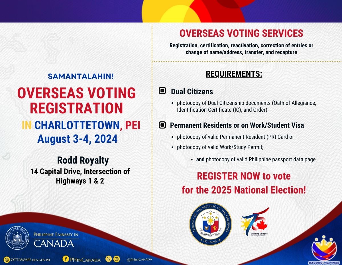 PR 99 2024 OV Registration Poster for PEI Outreach 3 4 Aug 2024