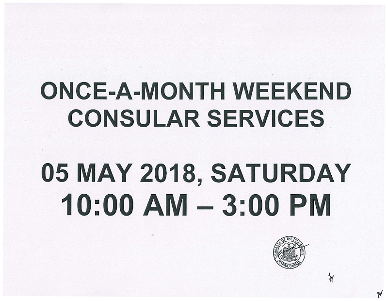 Saturday Consular Service