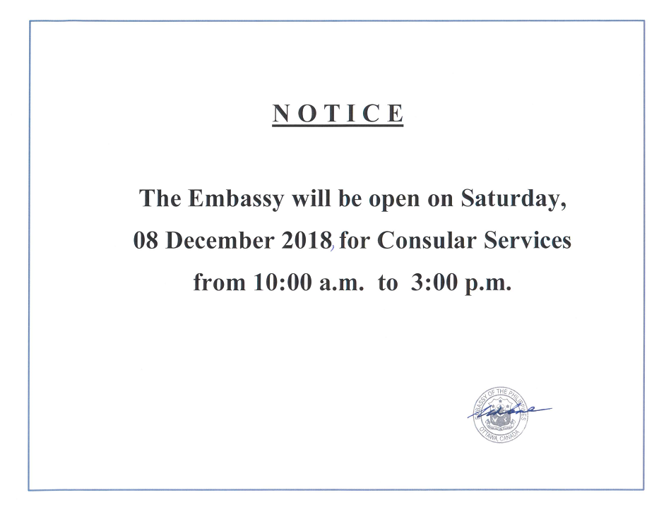 December 2018 Saturday Service